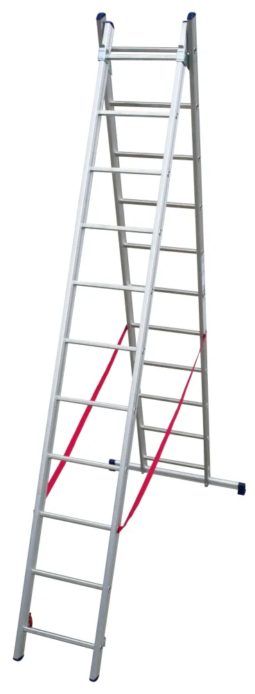 scala due elementi 'stilo' 11+11 gradini - h. 5,10 mt - montante 80x25 mm