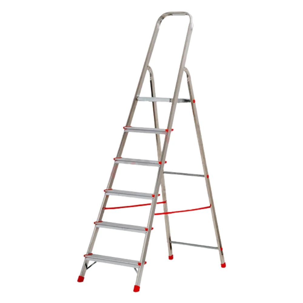 Scala per Uso Domestico Alluminio 6 Gradini – Ultra Leggera, Resistente e Sicura