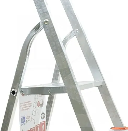 Scala per Uso Domestico Alluminio 6 Gradini – Ultra Leggera, Resistente e Sicura