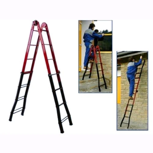 Scala telescopica Step Up acciaio Gradini 4+5 altezza massima 4,40 mt