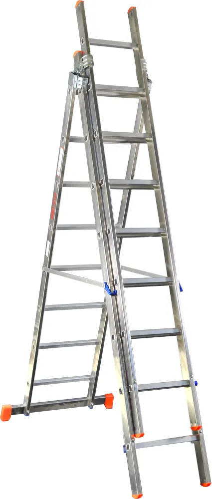 scala tre elementi 'or3' 7+7+7 gradini - h. 4,25 mt - montante 60x25 mm