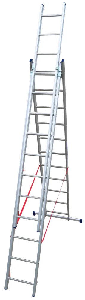 scala tre elementi 'stilo' 11+11+11 gradini - h. 5,10 mt - montante 80x25 mm