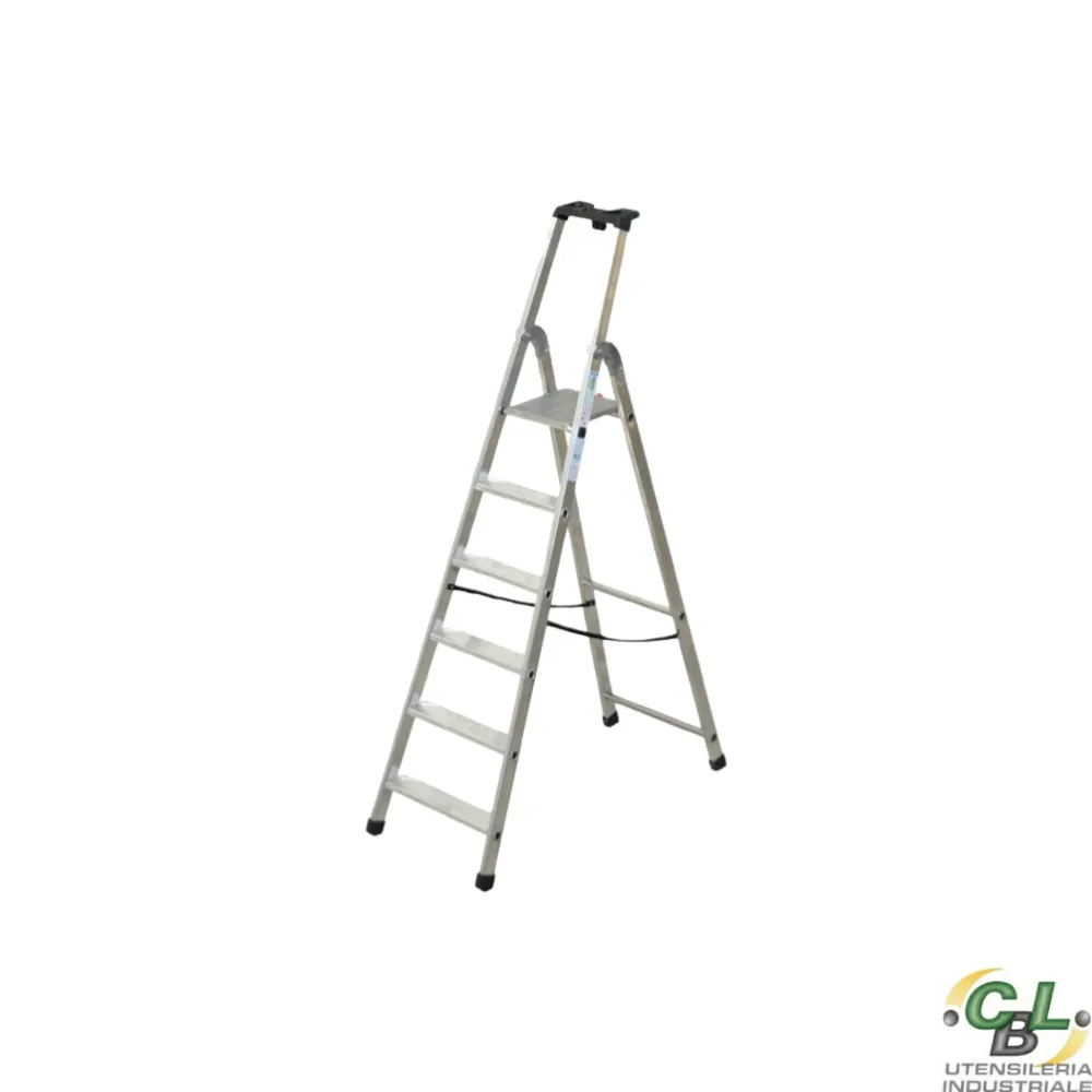 TECNOSCALA "QUADRA" ALLUMINIO 6 GRADINI