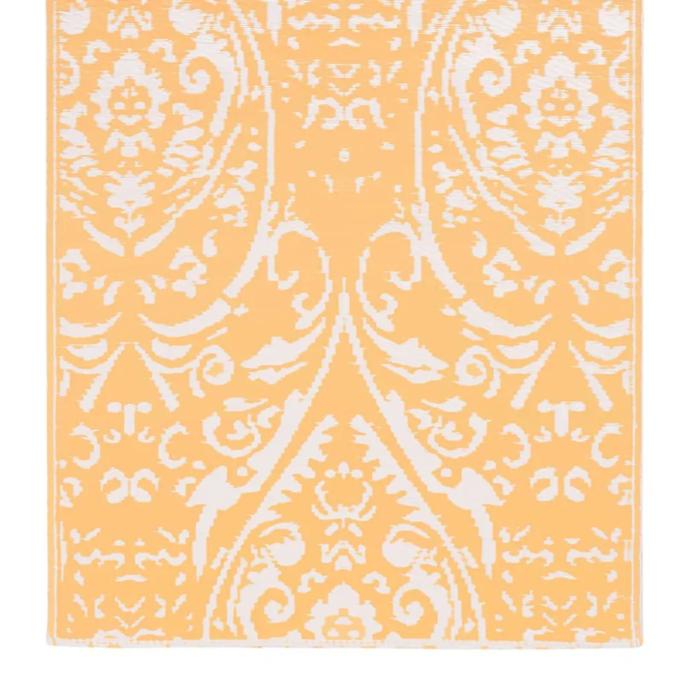 Tappeto da Esterni Arancione e Bianco 80x150 cm PP