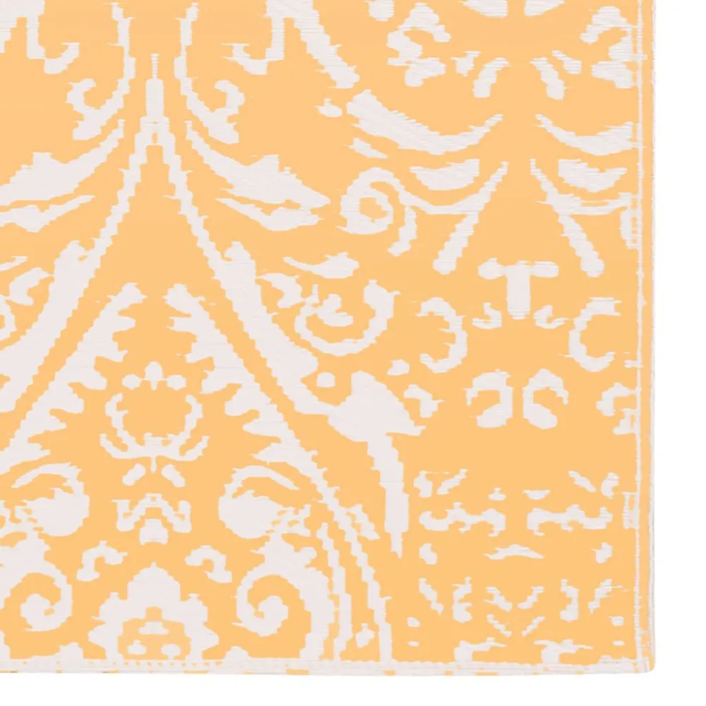 Tappeto da Esterni Arancione e Bianco 80x150 cm PP