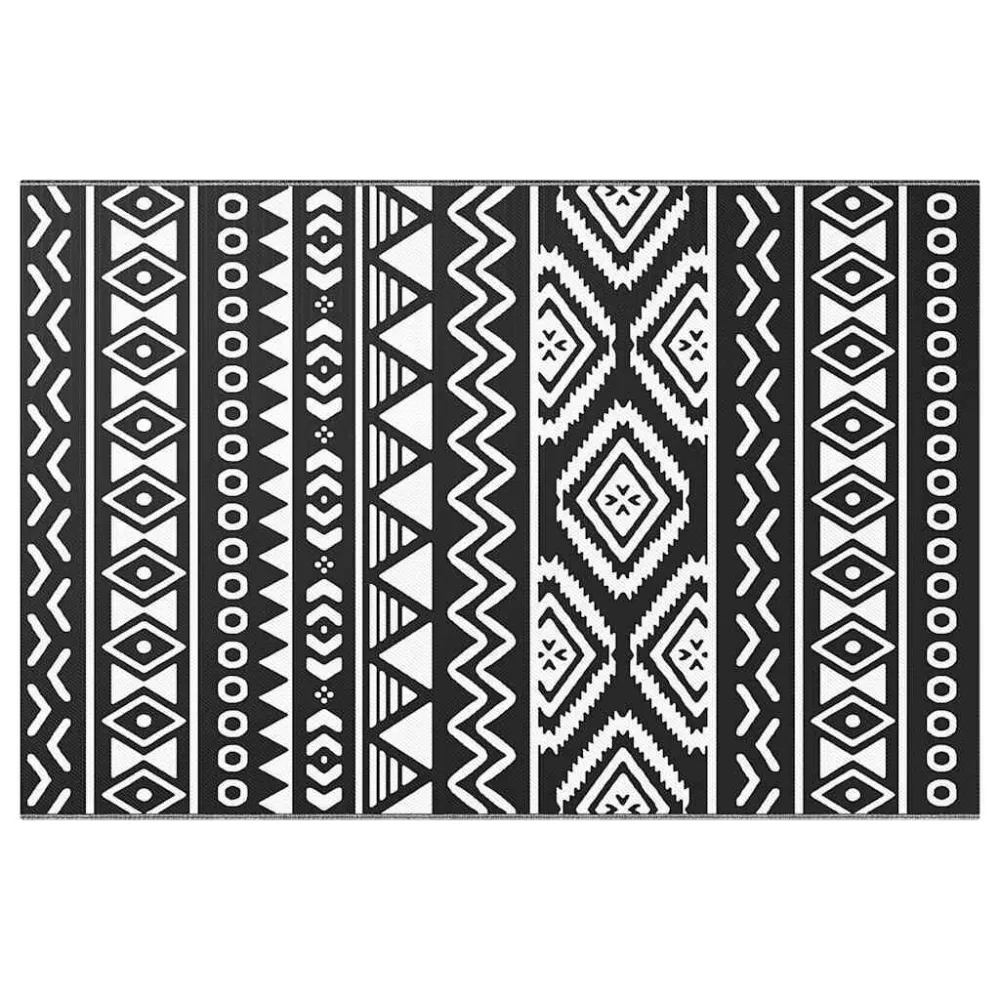 Tappeto da Esterni Nero 120x180 cm PP