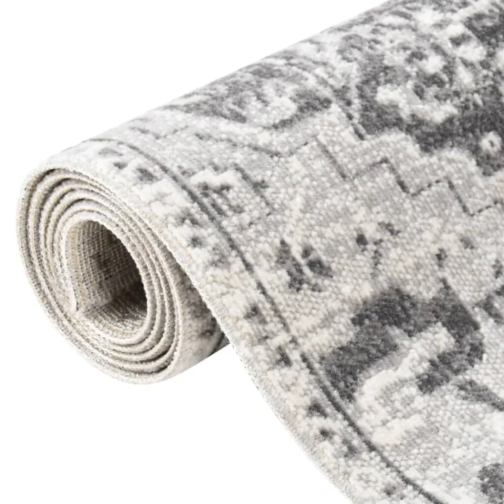 Tappeto da Esterni Tessitura Piatta 115x170 cm Grigio Trasparente