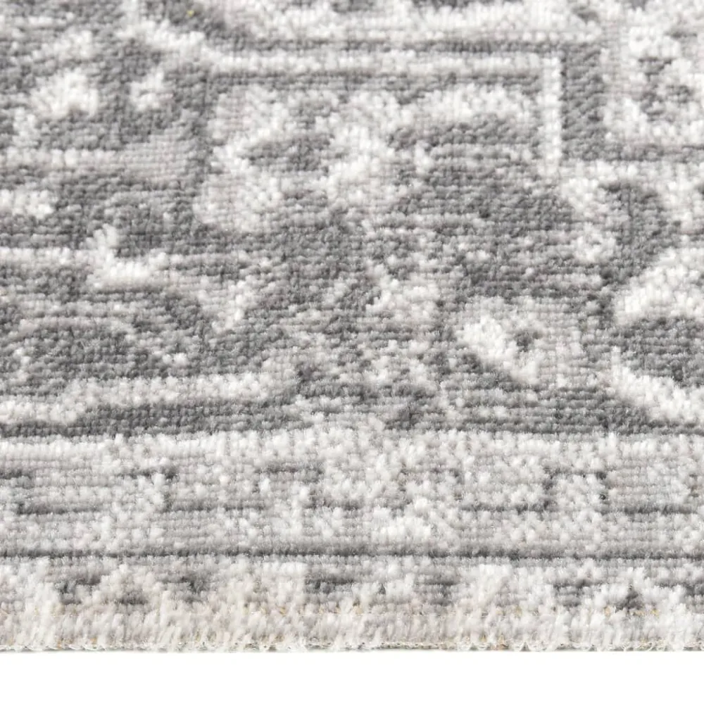 Tappeto da Esterni Tessitura Piatta 115x170 cm Grigio Trasparente