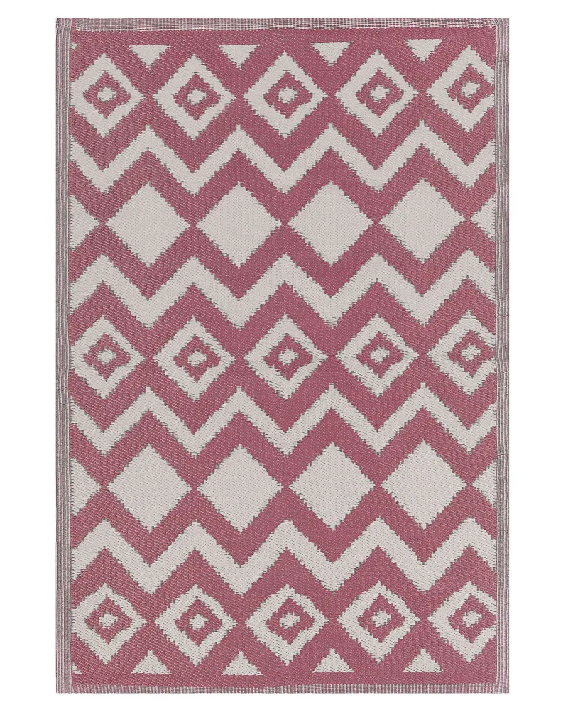 Tappeto da esterno rosa 120 x 180 cm DEWAS