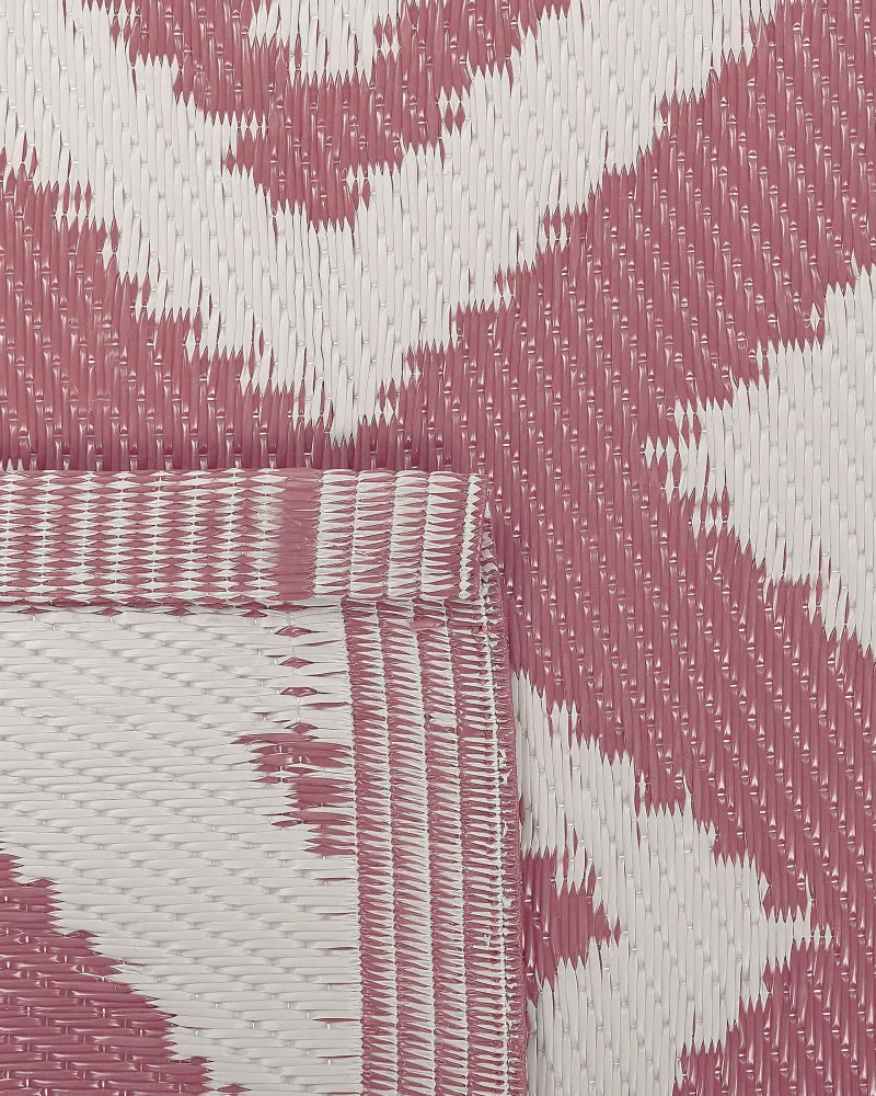 Tappeto da esterno rosa 120 x 180 cm DEWAS