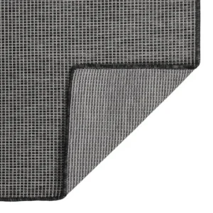 Tappeto da esterno tessitura piatta 120x170 cm Grigio