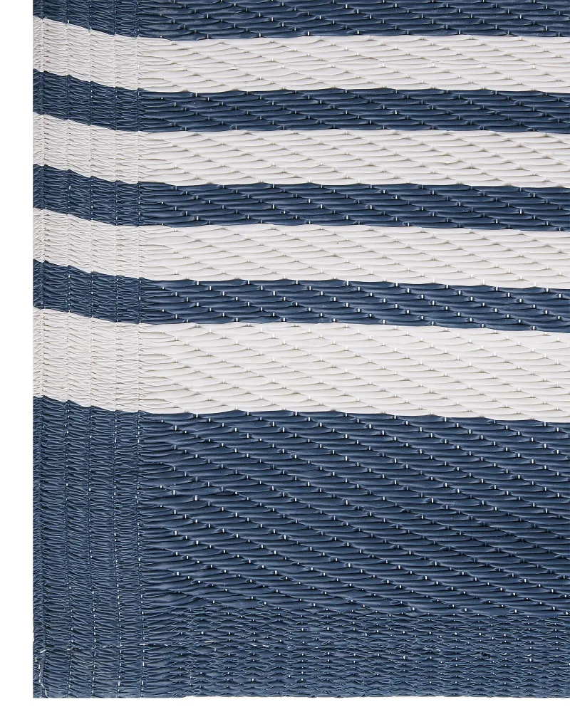 Tappeto da giardino blu ombroso e bianco 120 x 180 cm ELURU