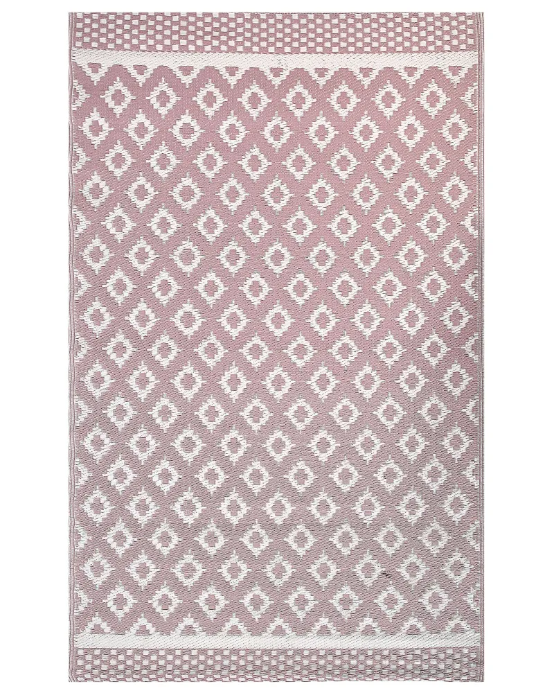 Tappeto per esterni 120 x 180 cm rosa THANE