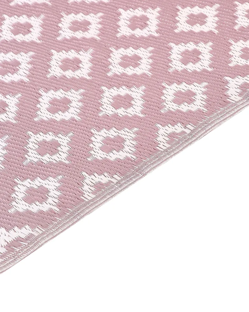 Tappeto per esterni 120 x 180 cm rosa THANE