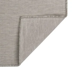 Tappeto per esterni tessitura piatta 120x170 cm Tortora