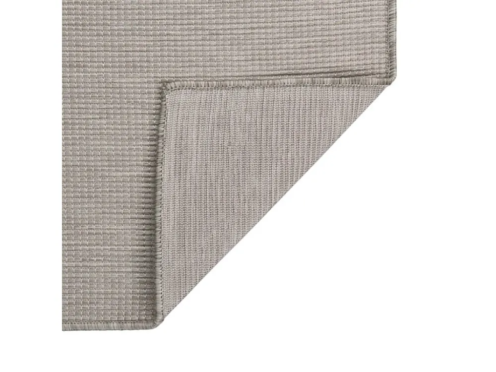Tappeto per esterni tessitura piatta 120x170 cm Tortora