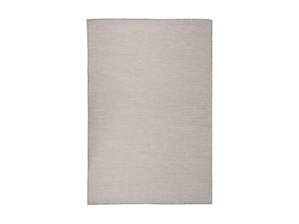Tappeto per esterni tessitura piatta 120x170 cm Tortora