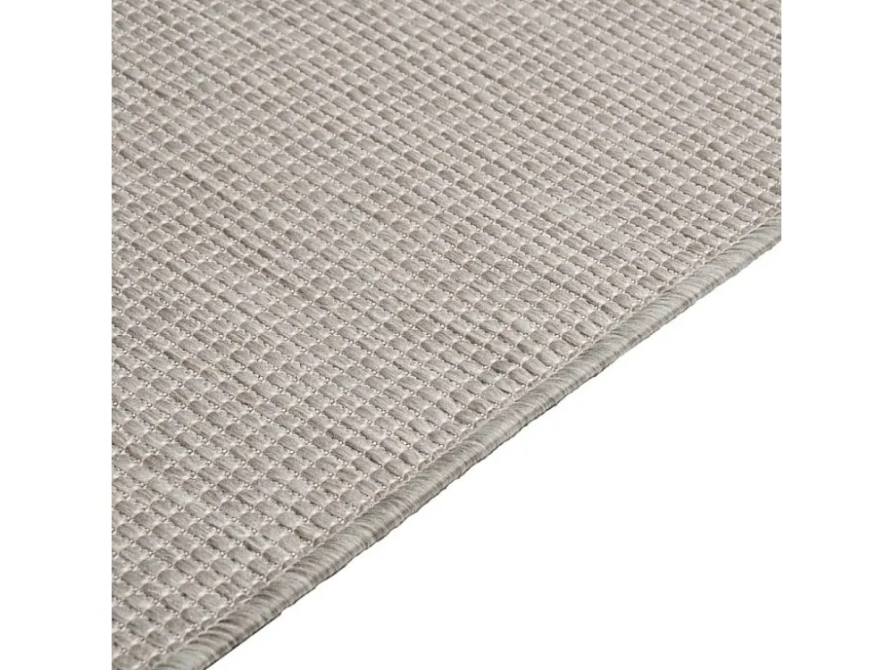 Tappeto per esterni tessitura piatta 120x170 cm Tortora