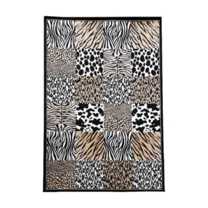 Tappeto Salotto| 66X110CM| Composizione 100% Polipropilene| Spessore 11MM| Base D'iuta| Antiscivolo| Animale