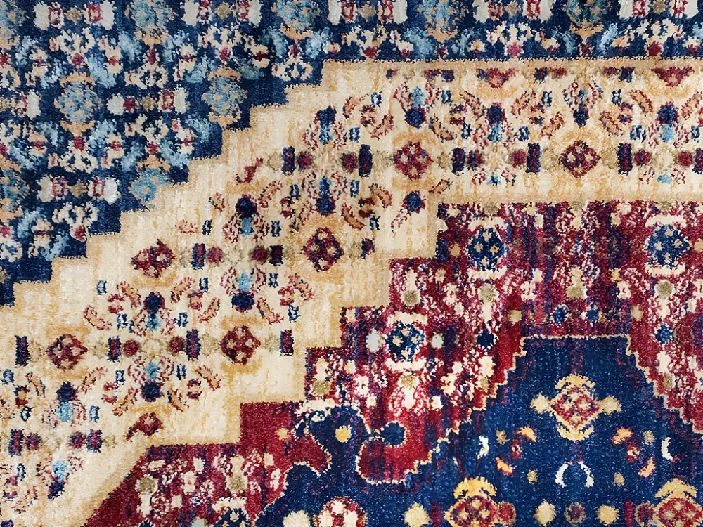 Tappeto stile orientale 160 x 230 cm Rosso e Blu ANKARA