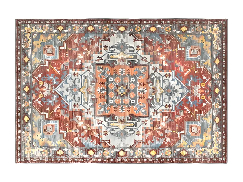 Tappeto stile orientale 200 x 290 cm Rosso e Blu KALYAN