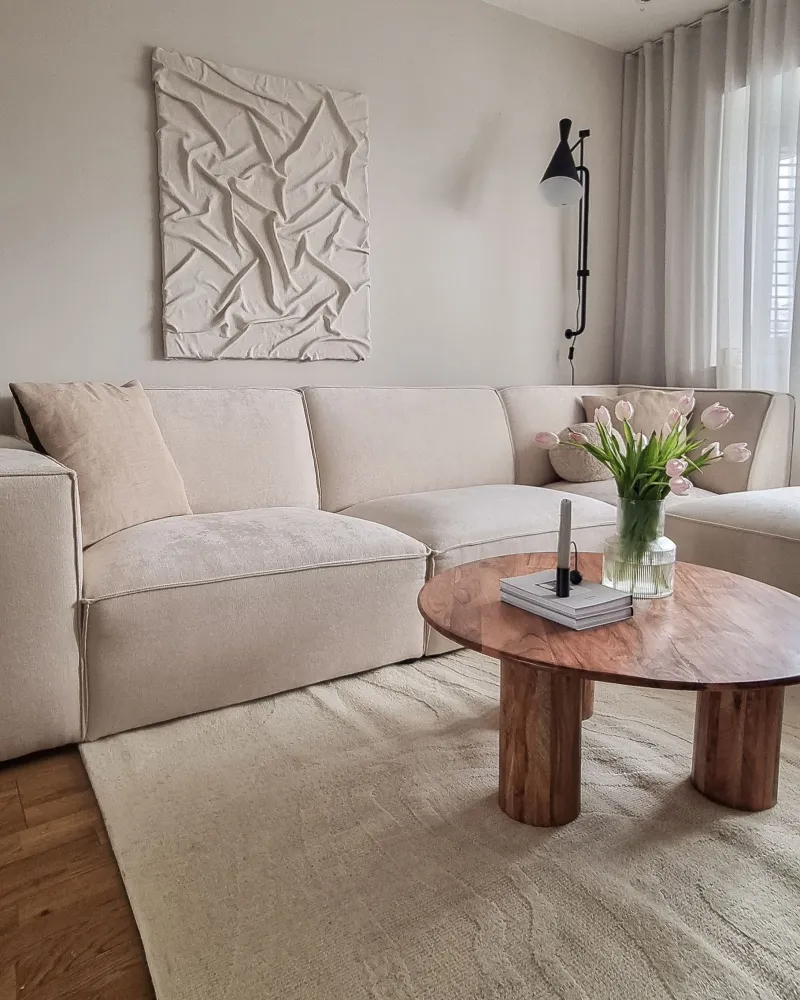 Tappeto lana crema 160 x 230 cm SASNAK