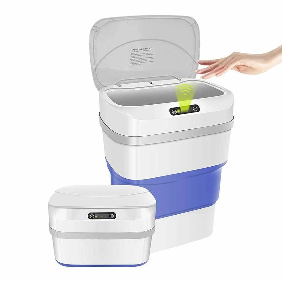 Pattumiera con sensore touchless pattumiera intelligente da 17 litri con coperchio