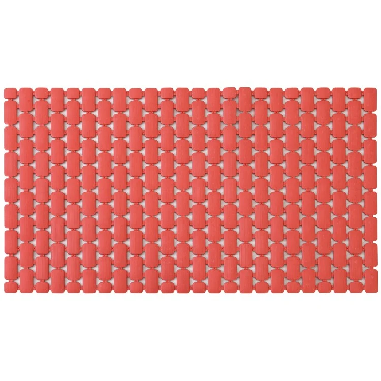Pedana doccia antiscivolo BathCore serie Prisma per sicurezza e comfort bagno - Rosso mattone