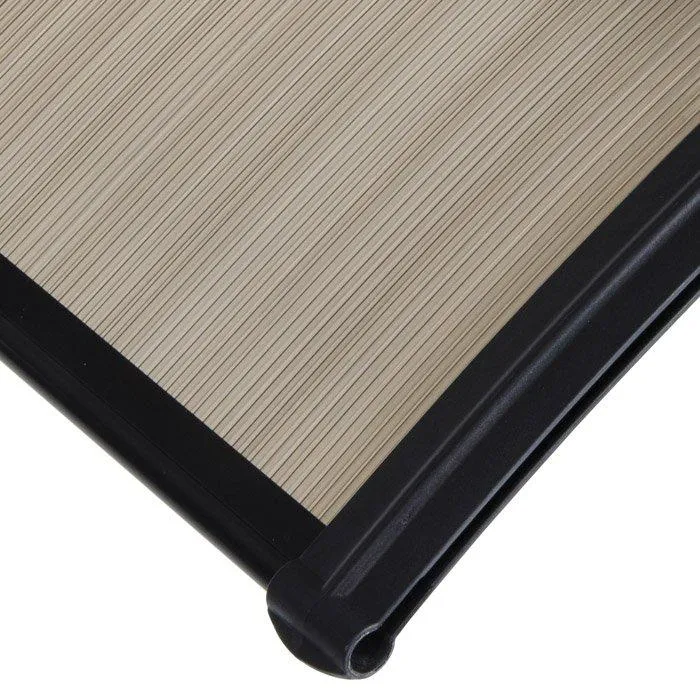 Pensilina Tettoia Modulabile Policarbonato Alveolare Nero Fumè 100X80cm Bertozzi Naxos