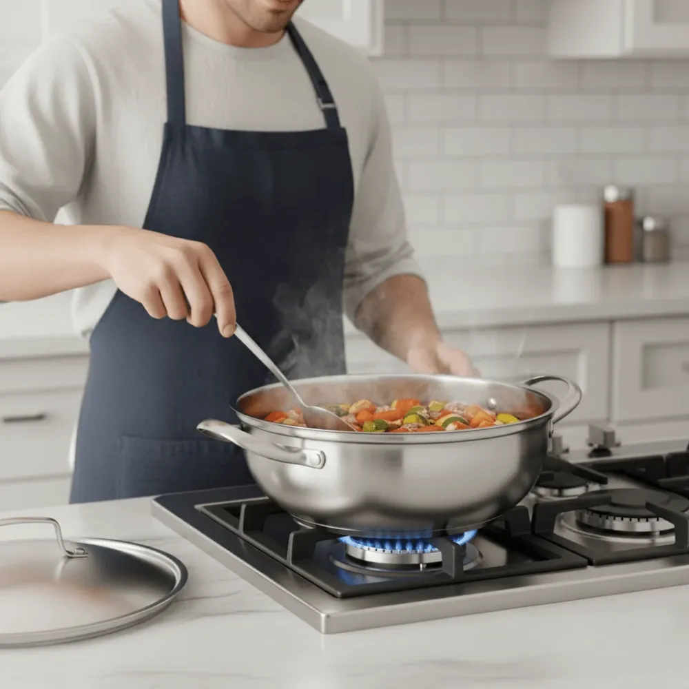 SmartBoil – Pentola universale acciaio inox con coperchio per tutti i tipi di fornelli Cozey Maison