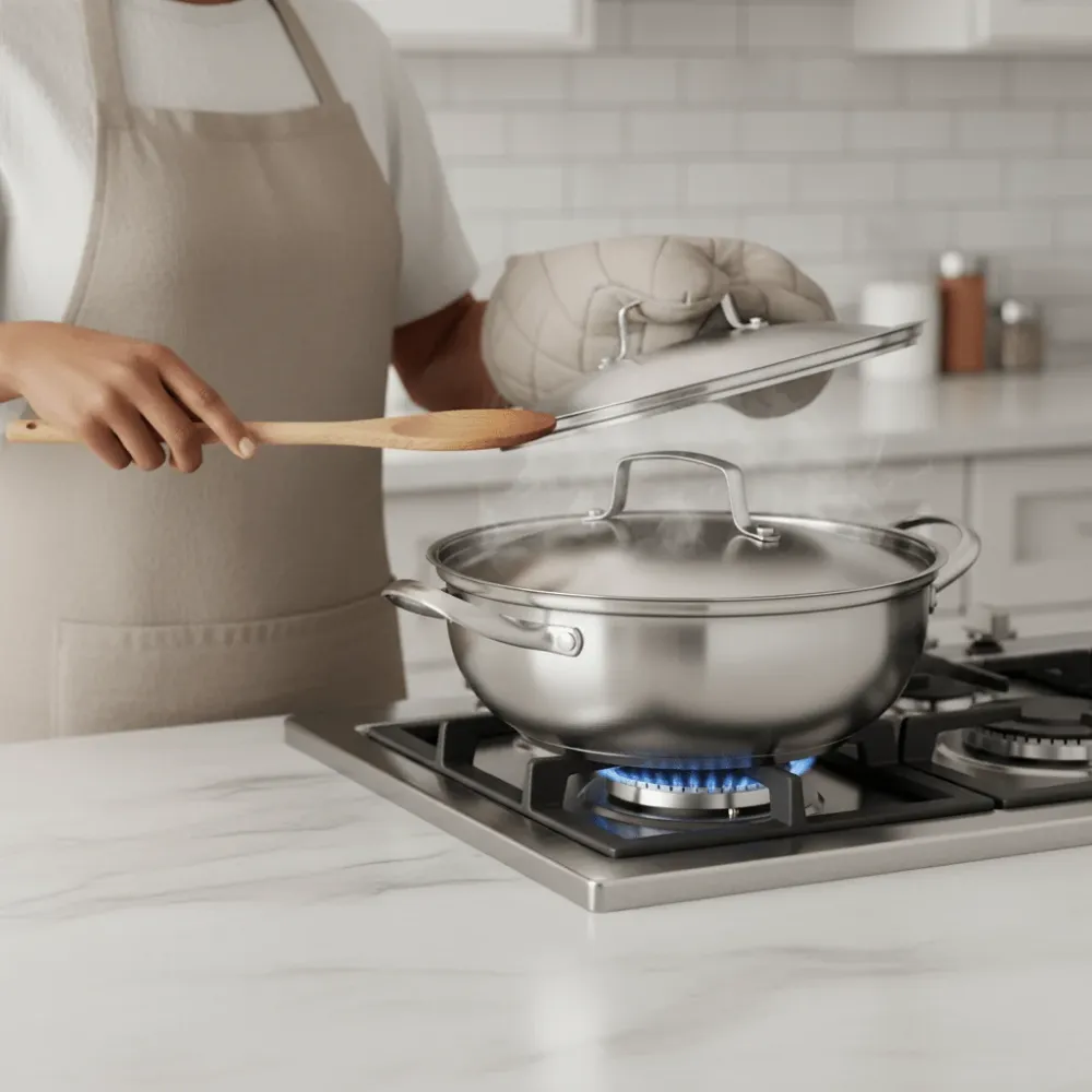 SmartBoil – Pentola universale acciaio inox con coperchio per tutti i tipi di fornelli Cozey Maison