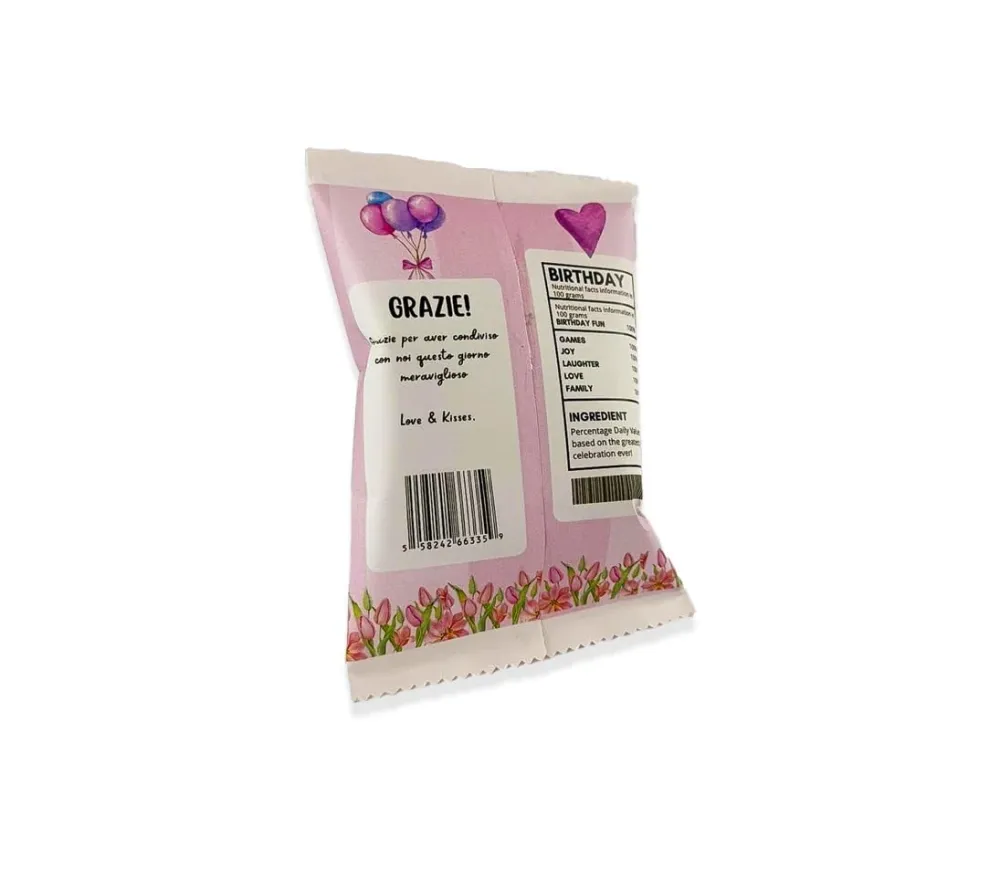 Carpe Diem Shop Sacchetti di Patatine Personalizzabili, Kit Party per Compleanno, 10 Bustine da 25g, Tema Disney Minnie, R...