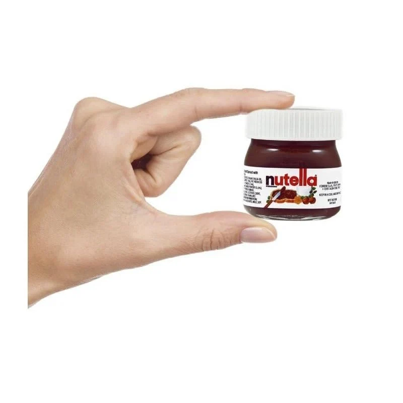 10 Vasetti Vetro di Nutelline Monoporzione Personalizzati, Segnaposto Bomboniera, 25 Grammi - Etichetta e Tappo Personaliz...