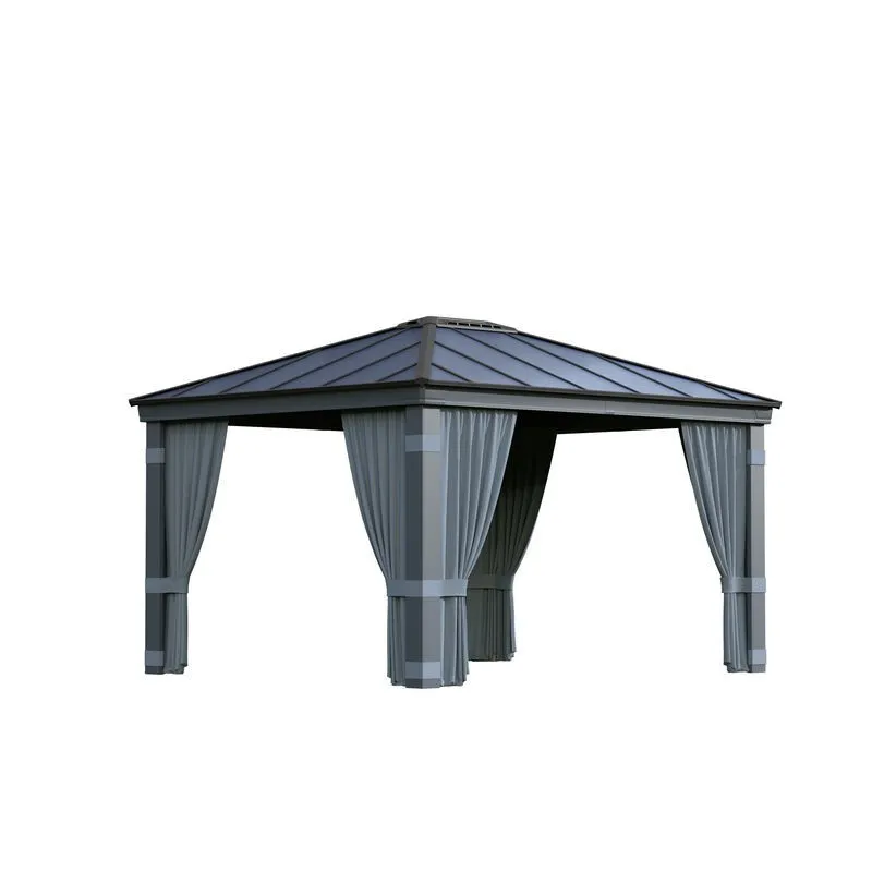 Canopia Set Di Tende Per Gazebo Dallas 3.6X4.3 m con Zanzariera Integrata