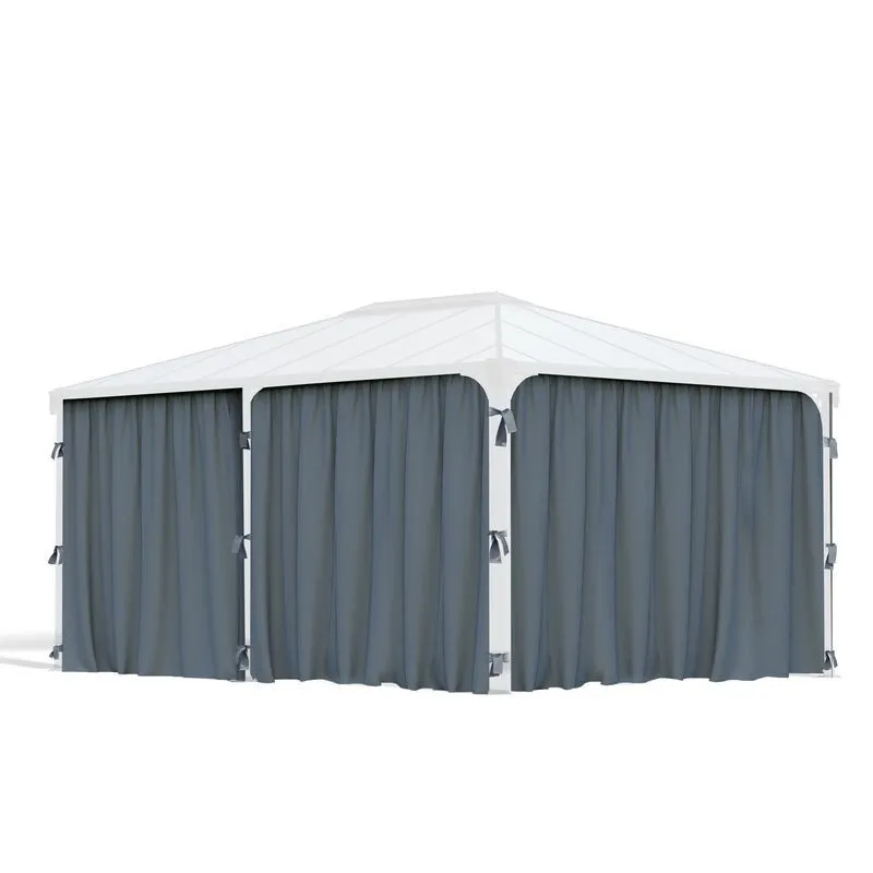 Canopia Set Di Tende Per Gazebo Martinique 4.7X2.2 m con Struttura Alluminio