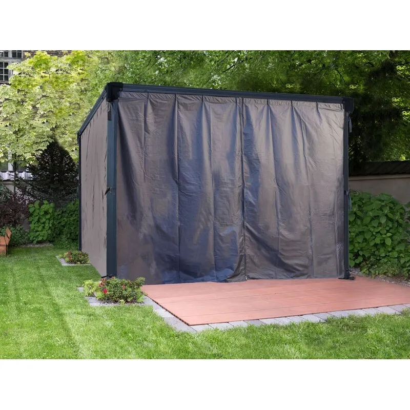Canopia Set Di Tende Per Gazebo Palermo E Milano 3.7X2.2 m con Montaggio Rapido