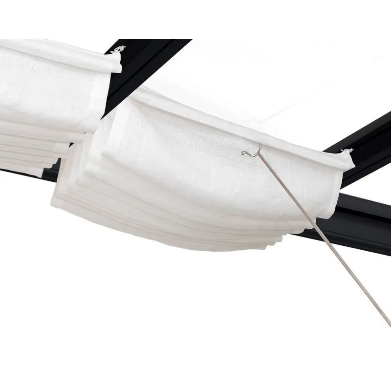 Certificato UV50+ Canopia Tenda da Tetto Per la Pergola Stockholm 3.4X6 m Bianco