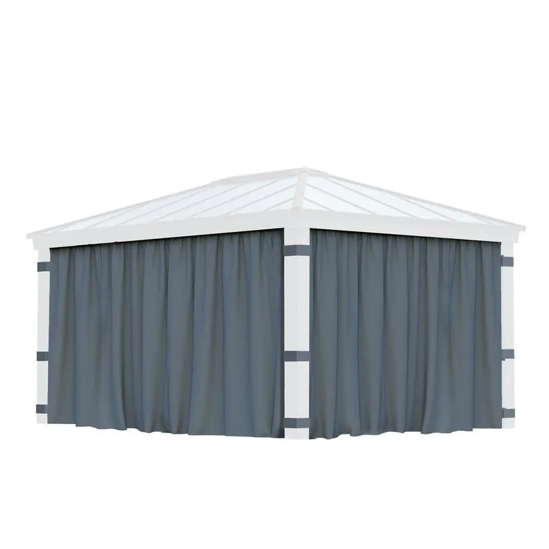 Pergolato da Giardino Canopia Set Di Tende Per Gazebo Dallas 3.6X5 m