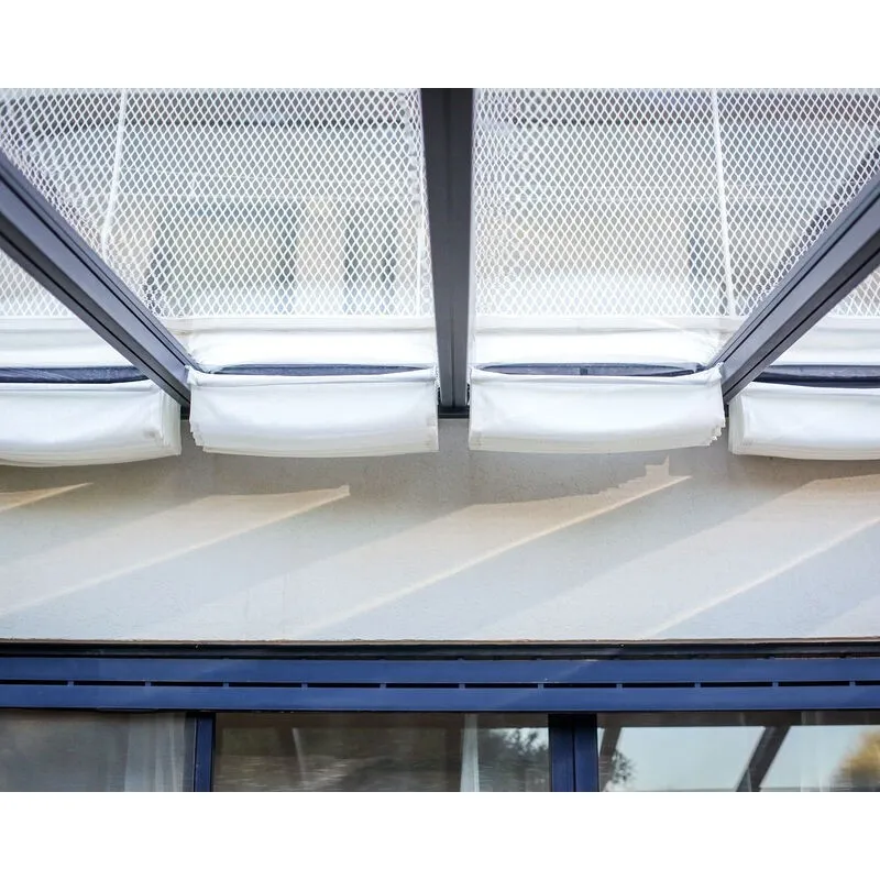 Tenda da Sole Canopia Tenda da Tetto Per la Pergola Stockholm 3.4X3.7 m Bianco