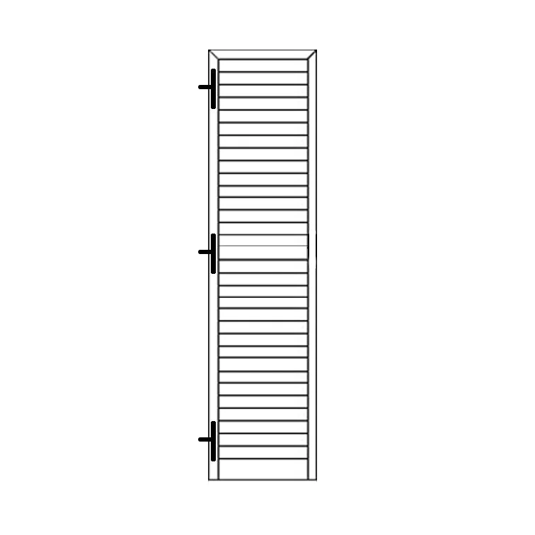 Persiana Portafinestra stecca storica 1 anta 60x200