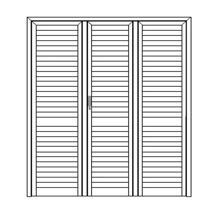 Persiana Portafinestra stecca orientabile 3 ante 134x210