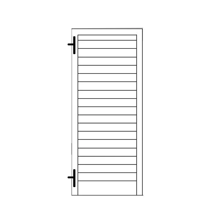 Persiana Finestra stecca orientabile 1 anta 64.5x90