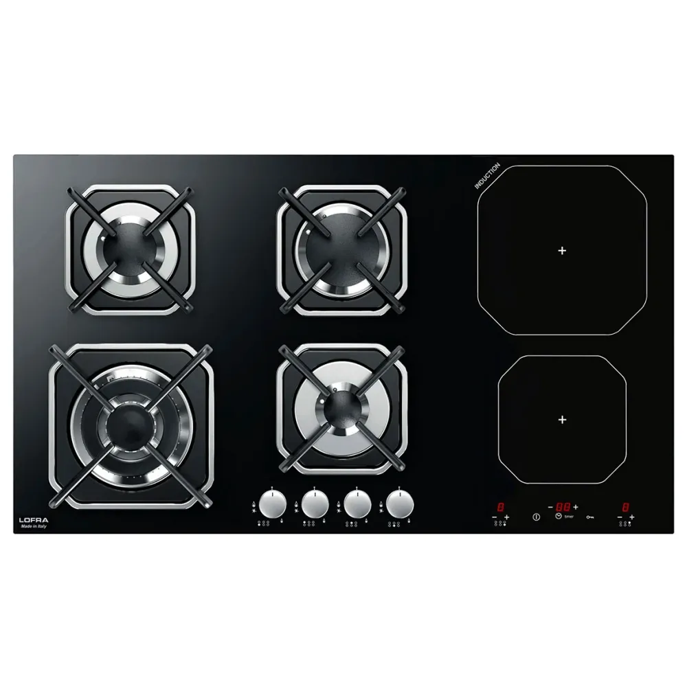 Piano Cottura Misto Gas Induzione da 90 cmLofra- HGN9G2I - Piano Cottura Induzione Offerta
