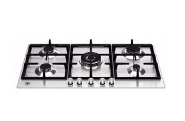 Ⓜ️🔵🔵🔵 LA GERMANIA P905CLAGX - Piano Cottura Gas, Acciaio Inox, 90 cm, 5 Fuochi, Incasso