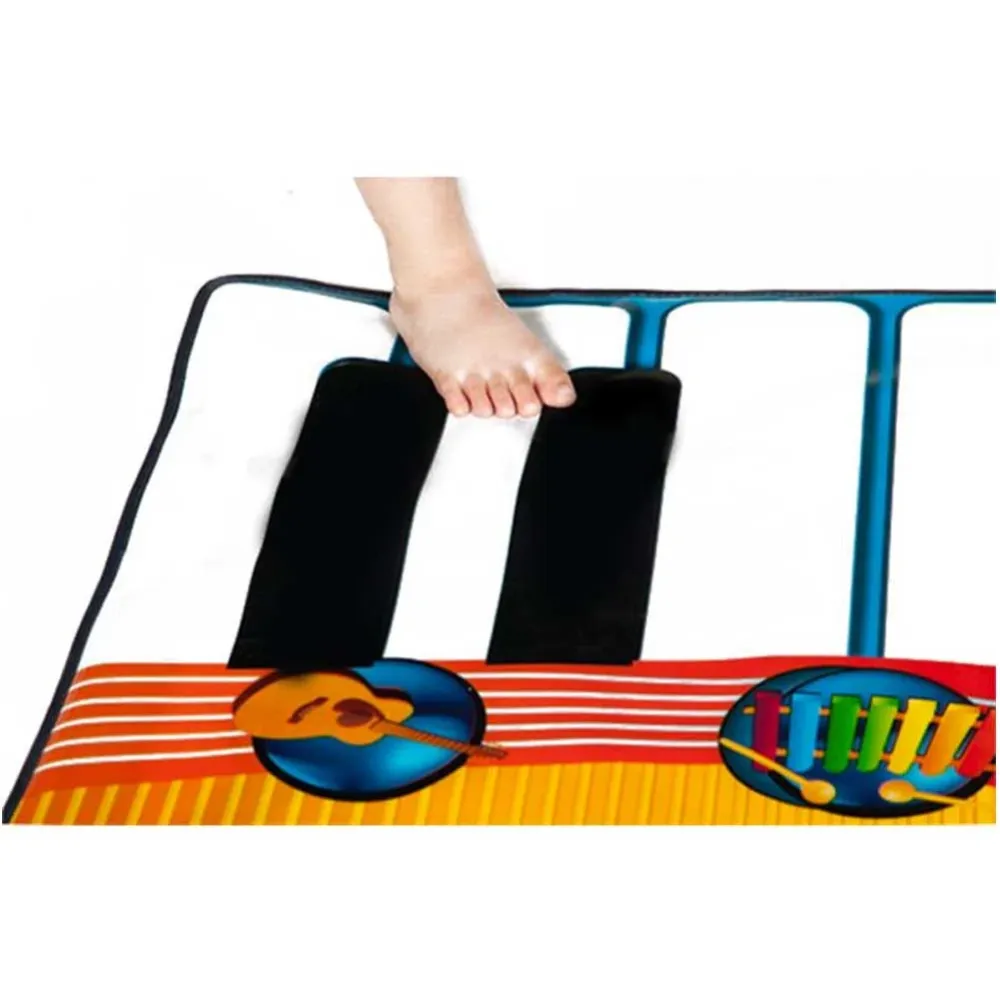 Tappeto Musicale Tastiera Pavimento Bambini 8 Strumenti con Registrazione e Demo