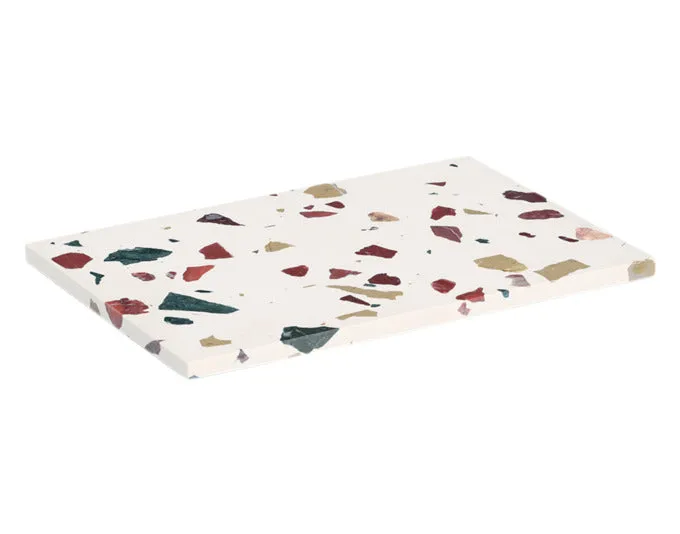 ZELLER piatto da portata e tagliere Terrazzo 30x20x1,4 cm