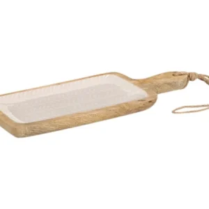 ZELLER tagliere legno di mango beige 38x15x2,5 cm