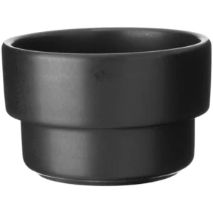 Set 6 Coppette Fonduta Ceramica - Nero