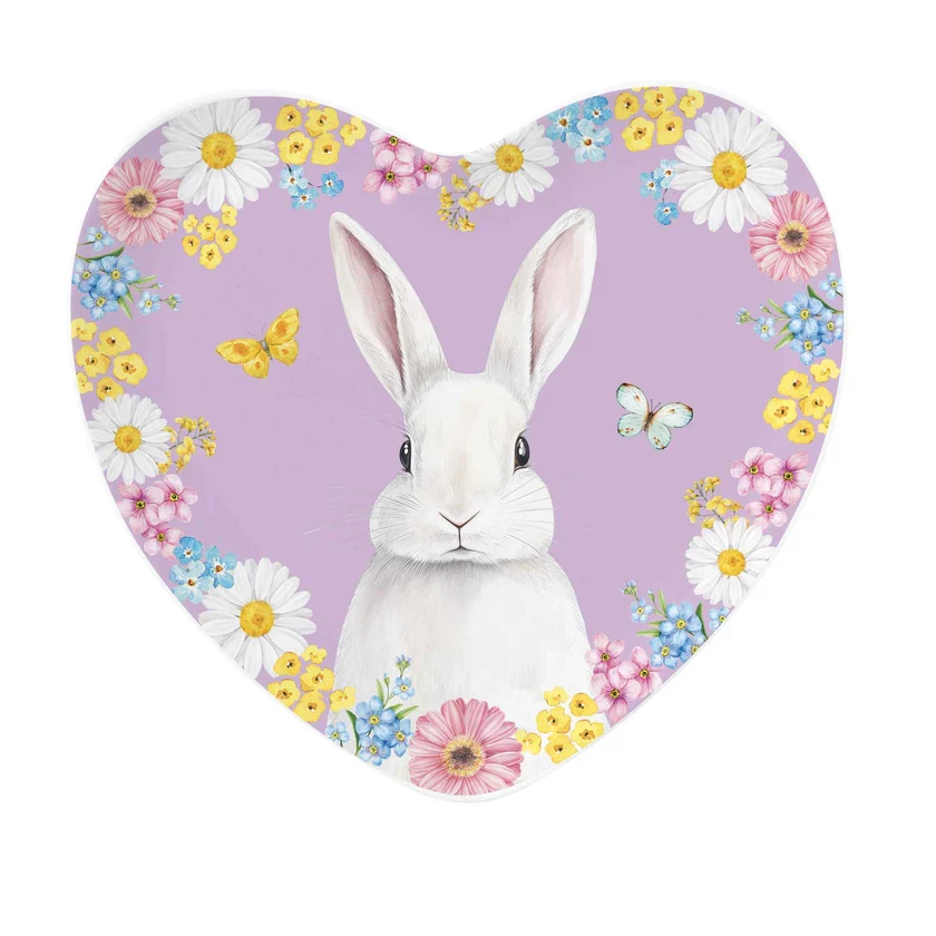 Piattino 20x19 "Coniglio Viola - Egg Hunt" Easy Life