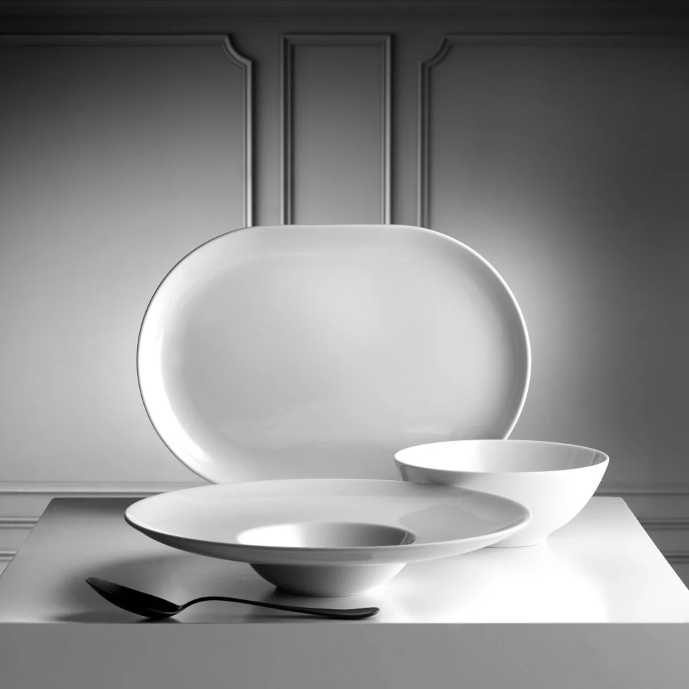 WEISSESTAL WEISS PIATTO OVALE BIANCO 33CM
